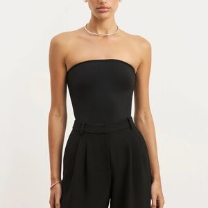 Strapless Bodysuit - black